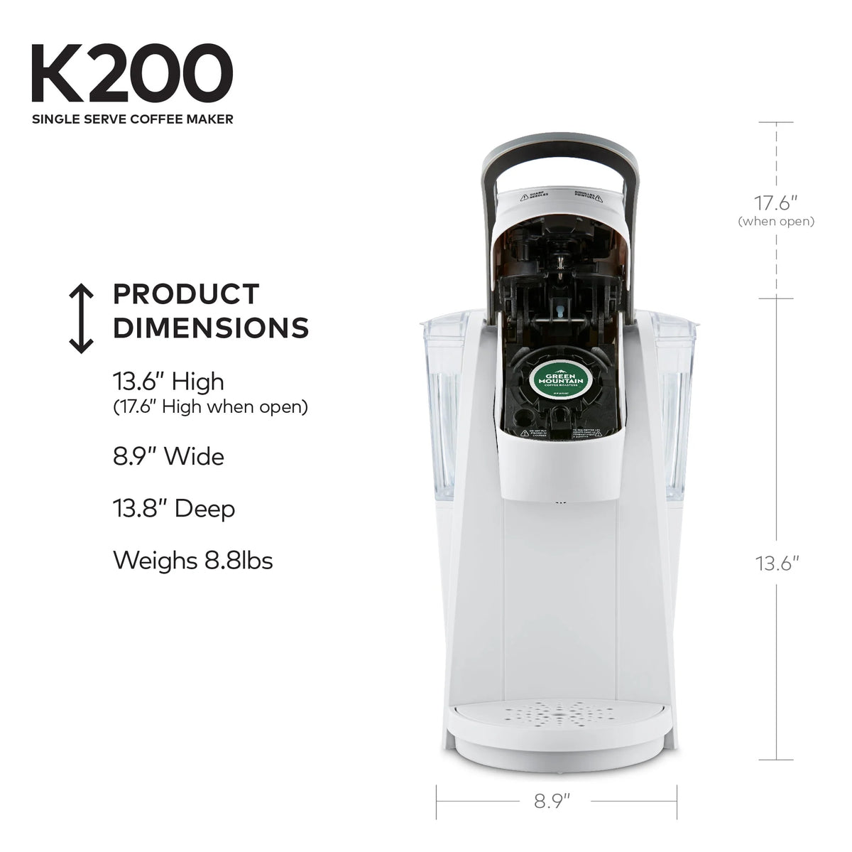 Single-Serve K-Cup Pod Coffee Maker U93856
