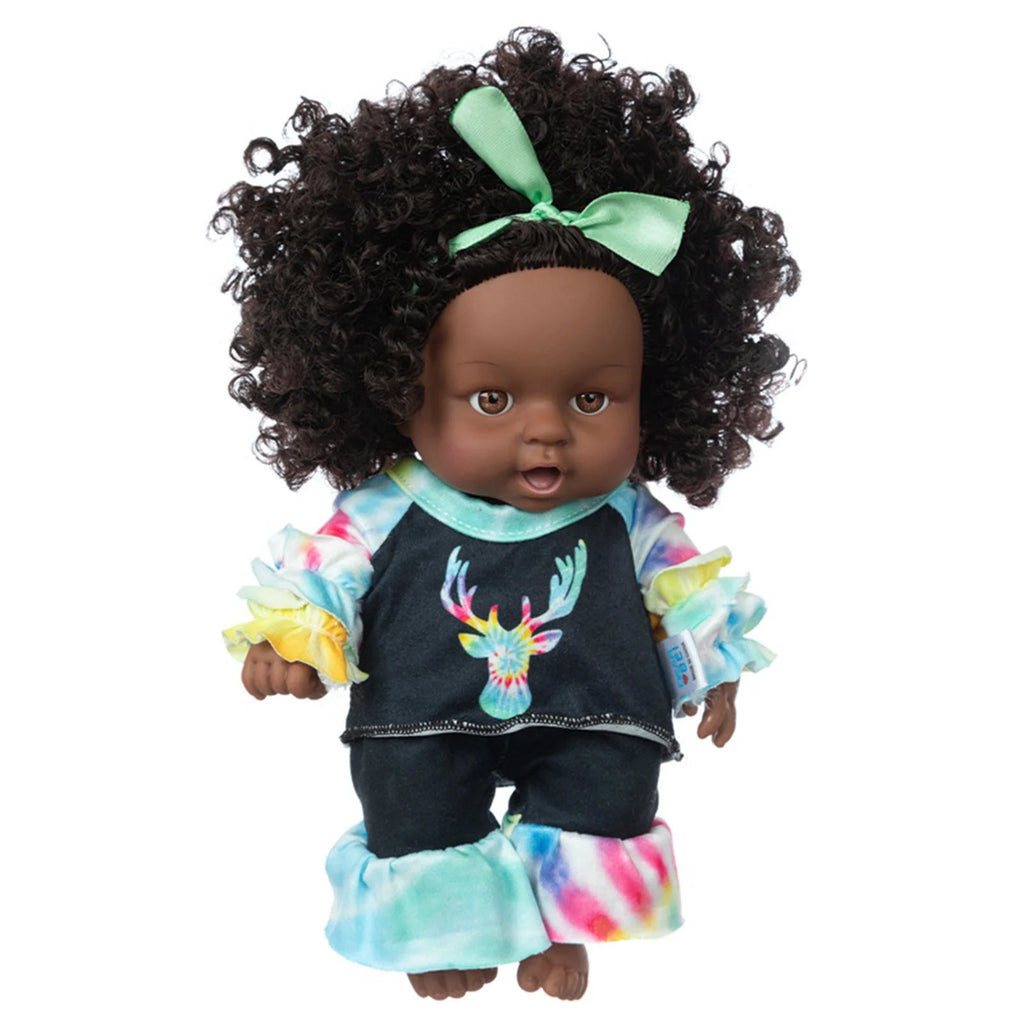 8 Inch Black Baby Dolls With Clothes Y297