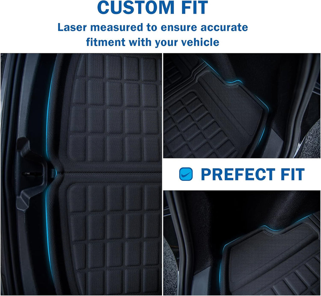 Black Waterproof Rear Trunk Mat Cargo Liner M447