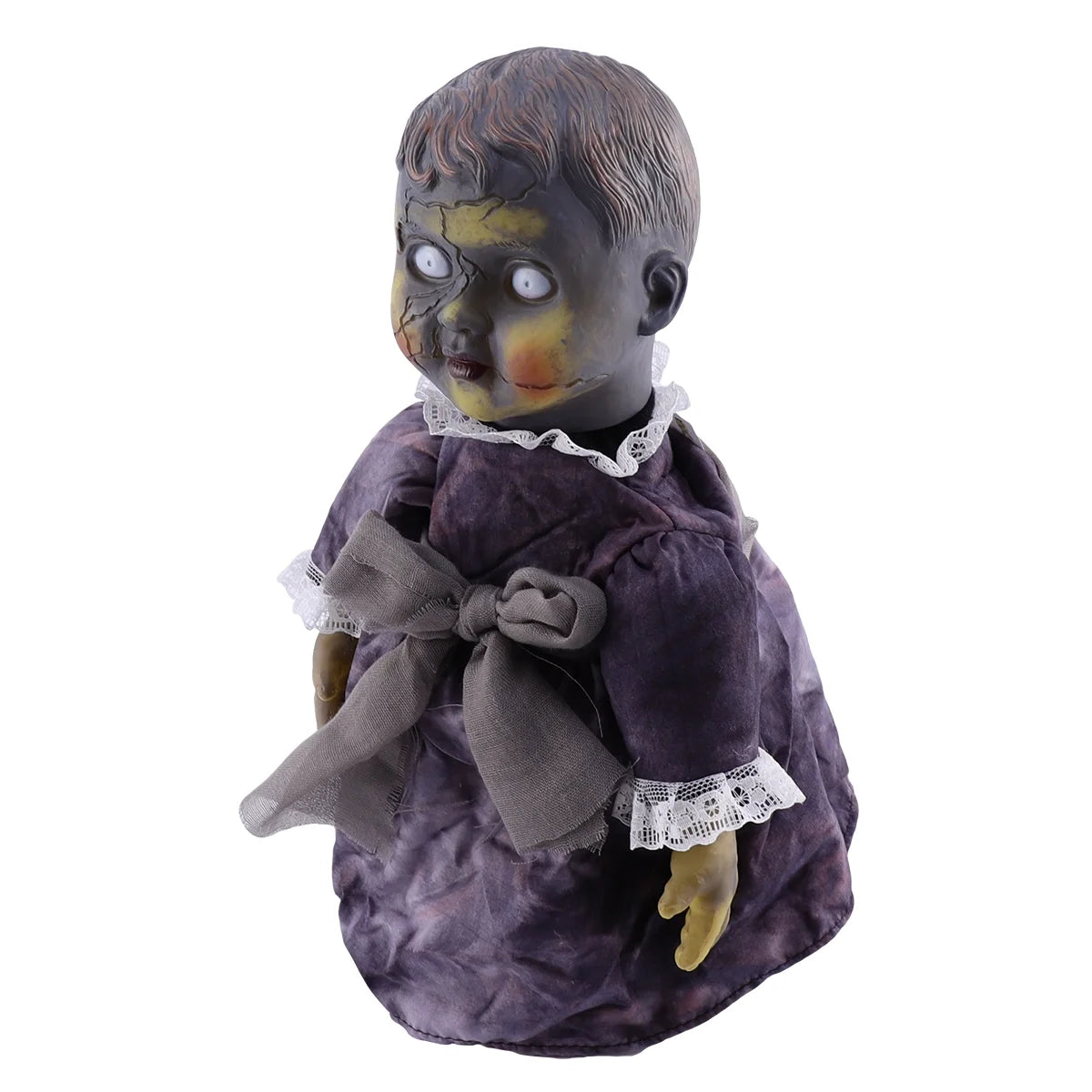 Halloween Scary Dolls, 1 PC Voice-activated Induction Glowing Walking Doll N8191