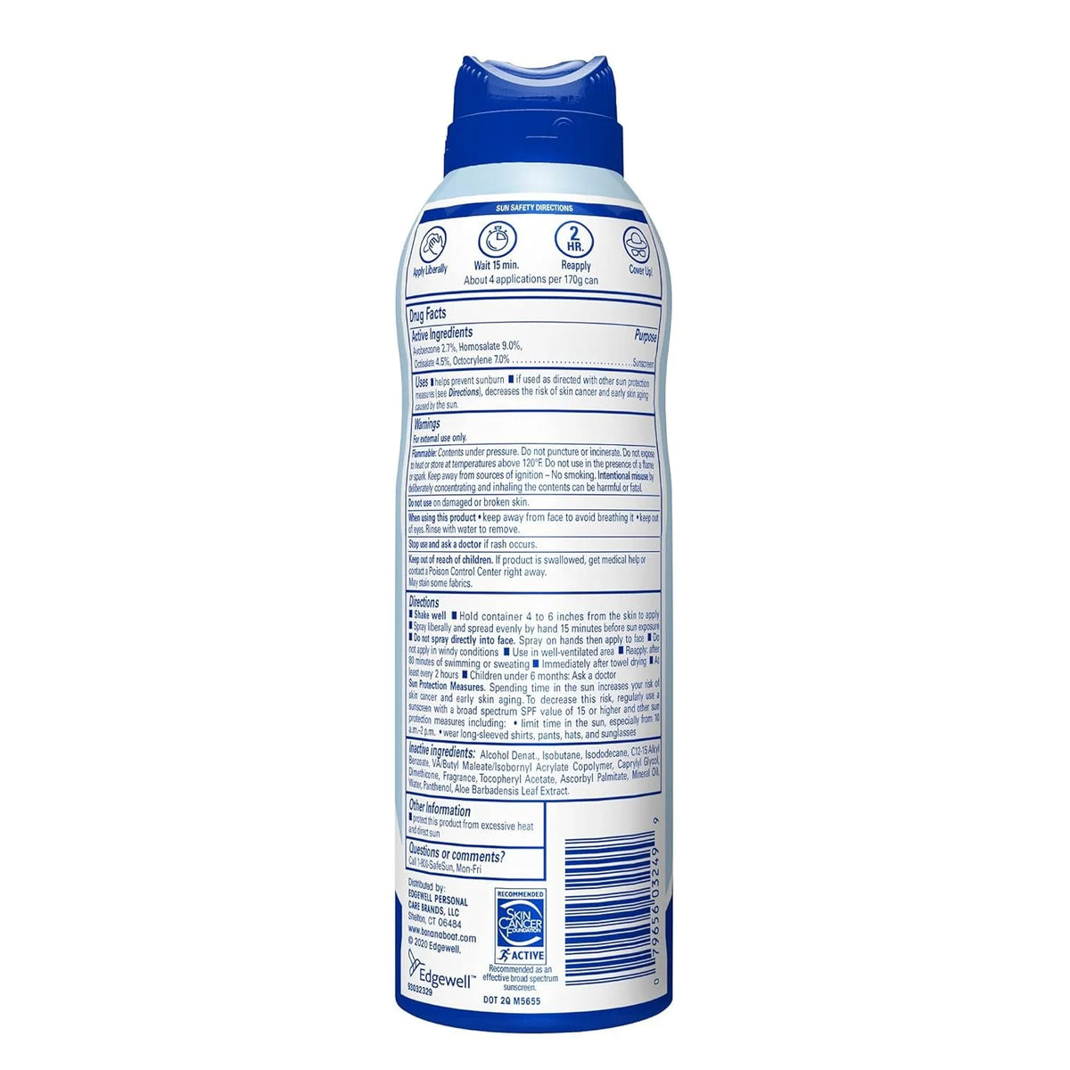 Spf#50+ Light As Air 6 Ounce Spray Z8832