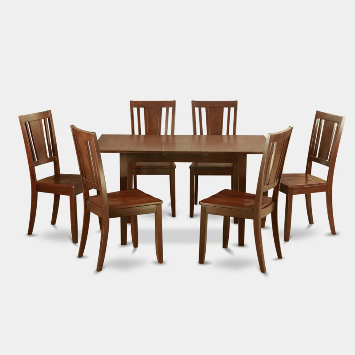 7 Pc Dining Table Set with Leaf and 6 Chairs I2744