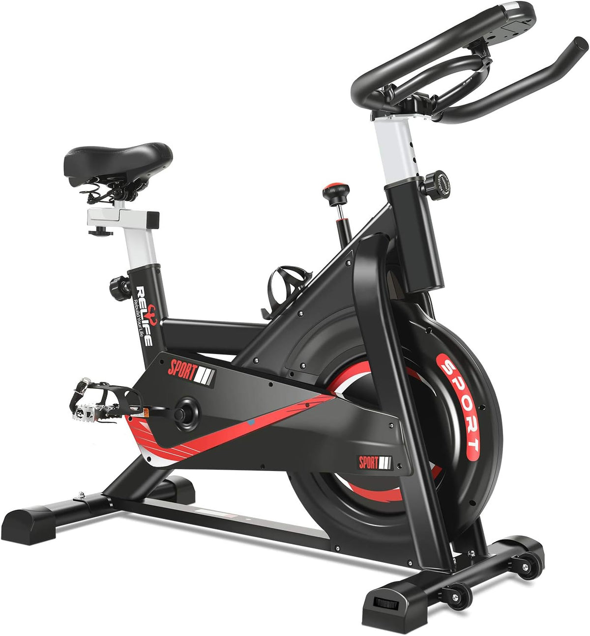 Exercise Bike Indoor Cycling Bike Stationary Flywheel Bicycle with Resistance J2619
