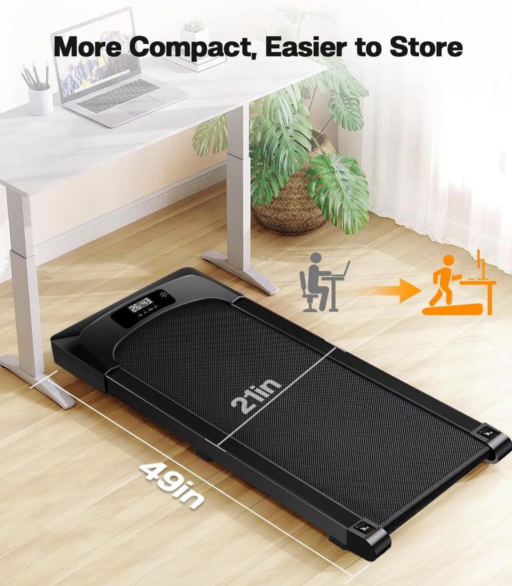 2.5HP Slim Under Desk Treadmill with Remote Control E64129