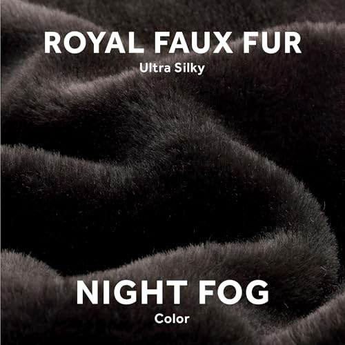 Faux Fur Heated Throw Blanket J35407