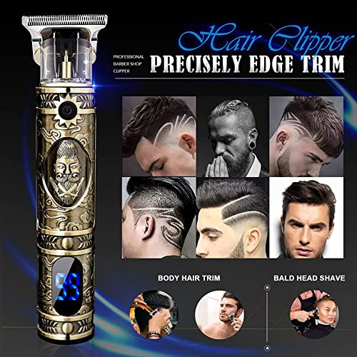 Professional Cordless Hair Clippers with LCD Display E210924