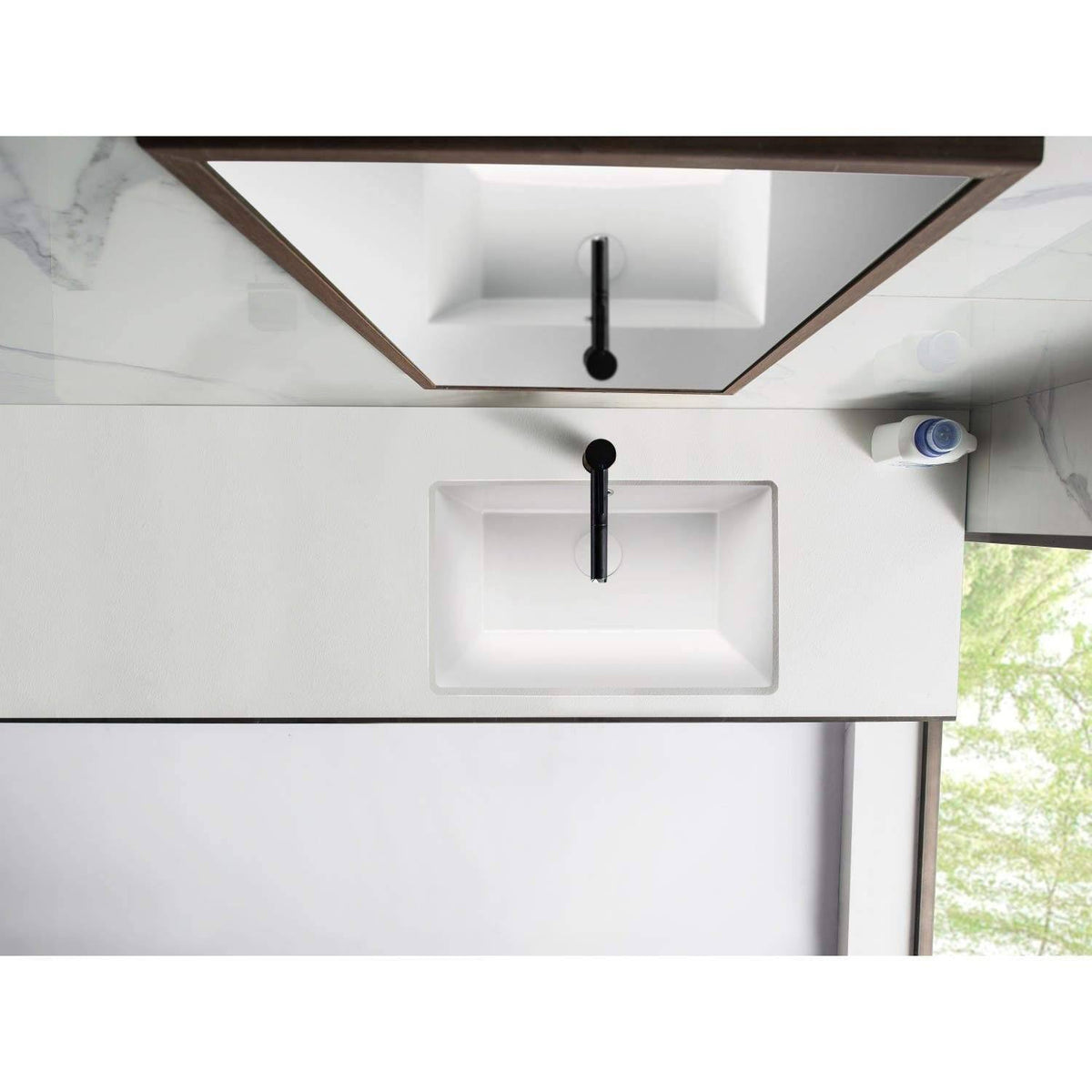 White Undermount Bathroom Sink E381195