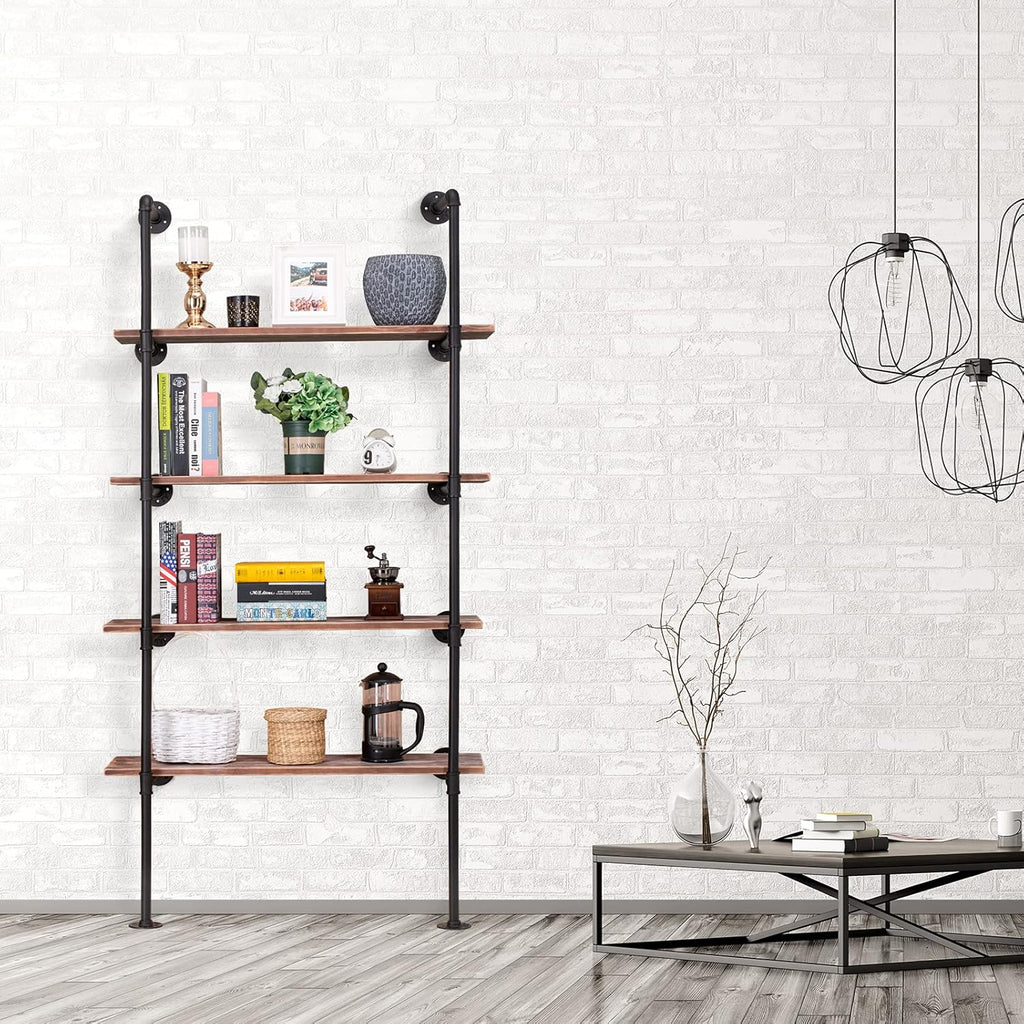 Iron Pipe Shelf Wall Mount 2 Pack 5 Tier U22818