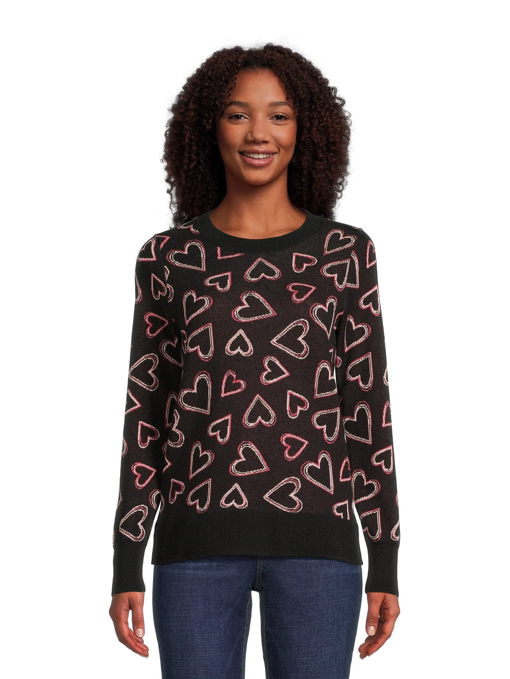 Print Crew Neck Sweater V18782