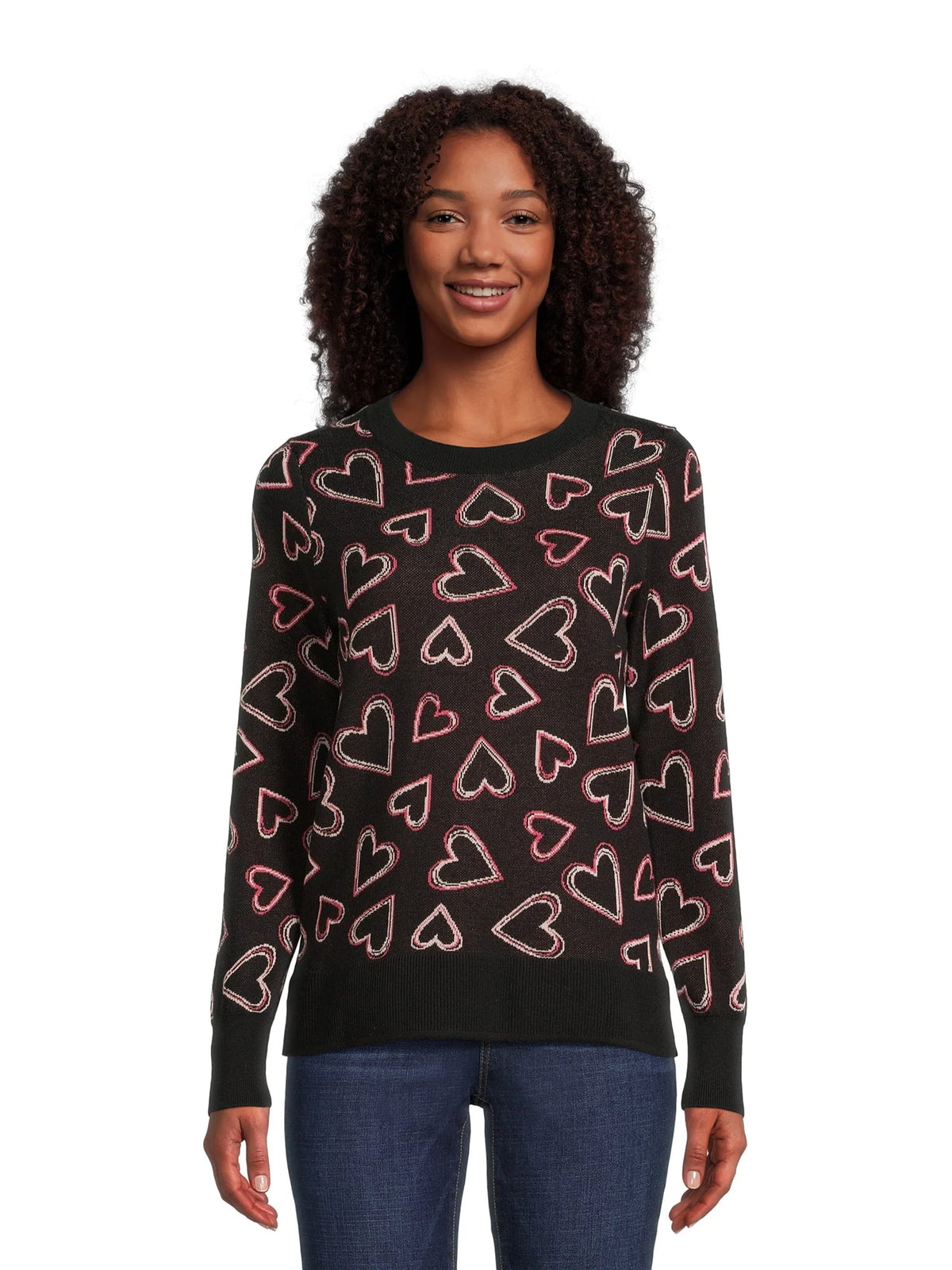 Print Crew Neck Sweater V18782