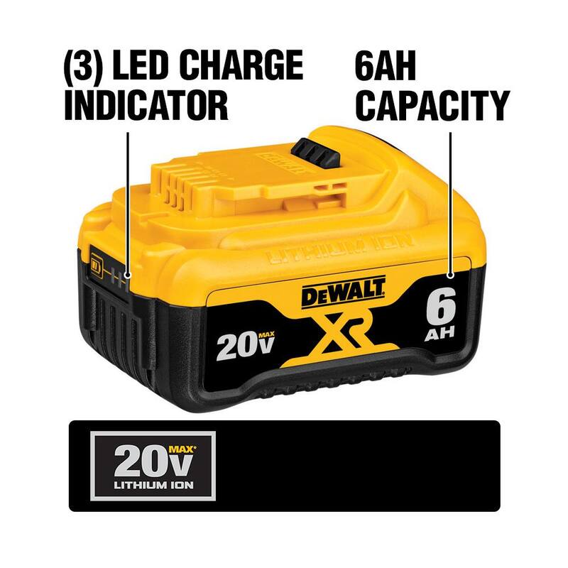 20V MAX XR Lithium-Ion 6.0Ah Battery 3 Pack F19359