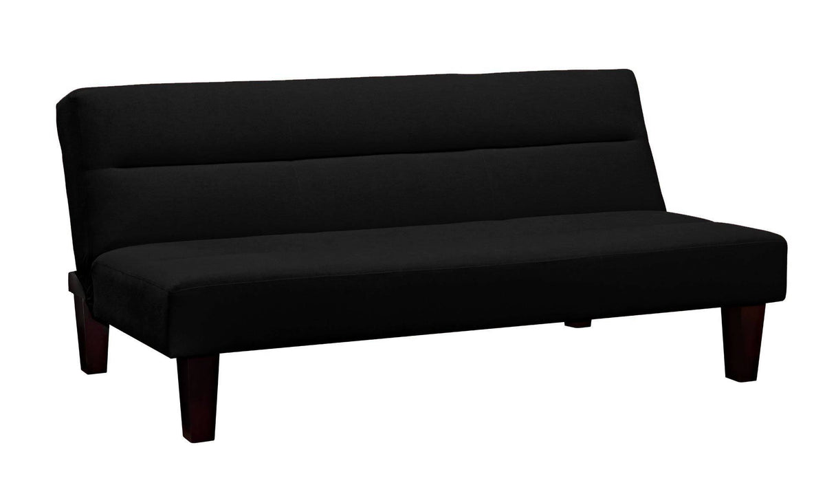 Black Microfiber Futon X8316
