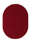 Burgundy 5' x 7' Oval Area Rugs L566