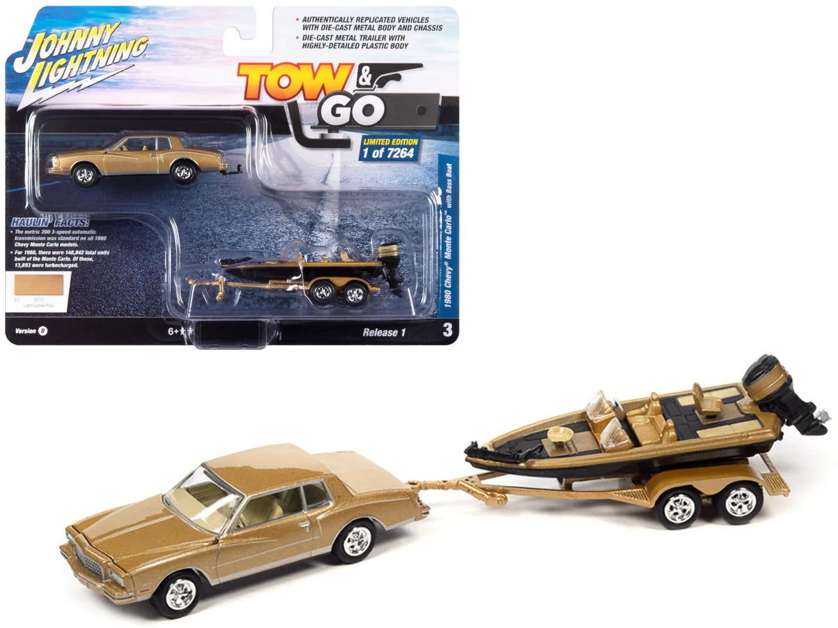 1980 Chevrolet Monte Carlo w/Bass Boat Light Camel Pol B156