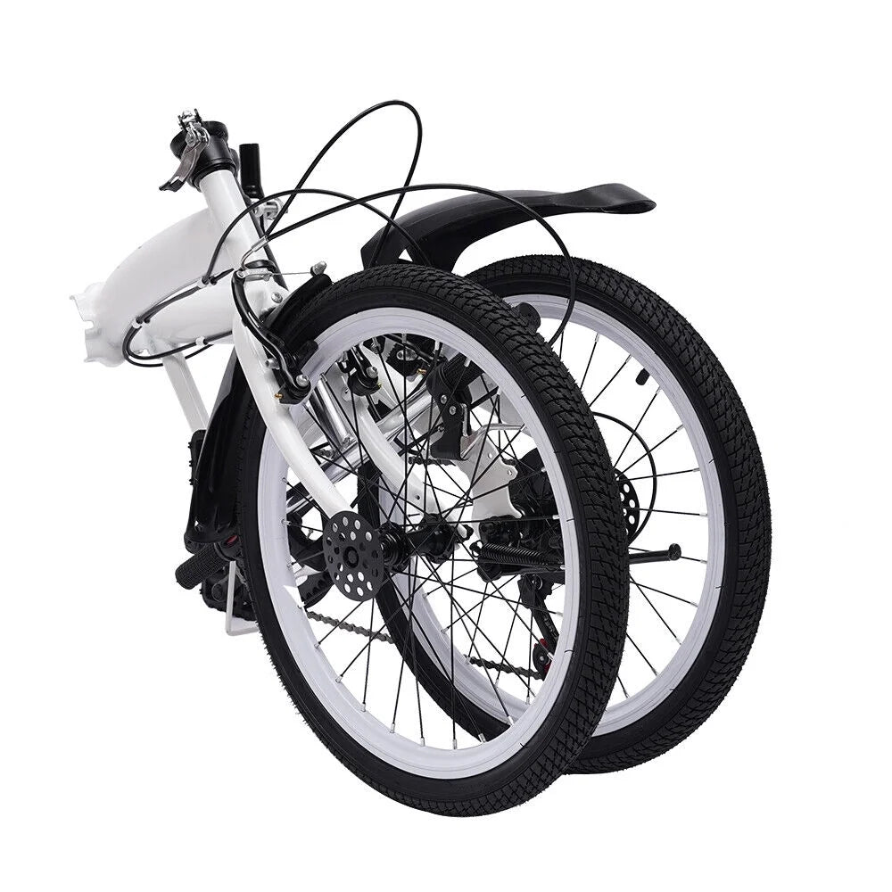 20-inch Folding Bike 7 Speed White X741