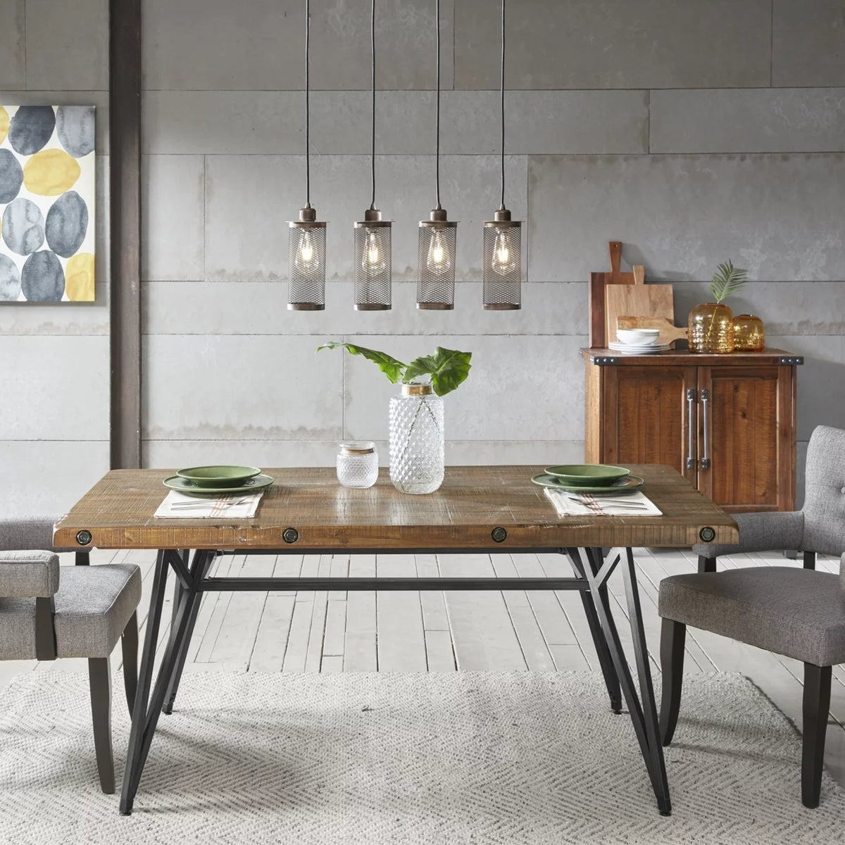 Reclaimed Brown Dining Table N57079