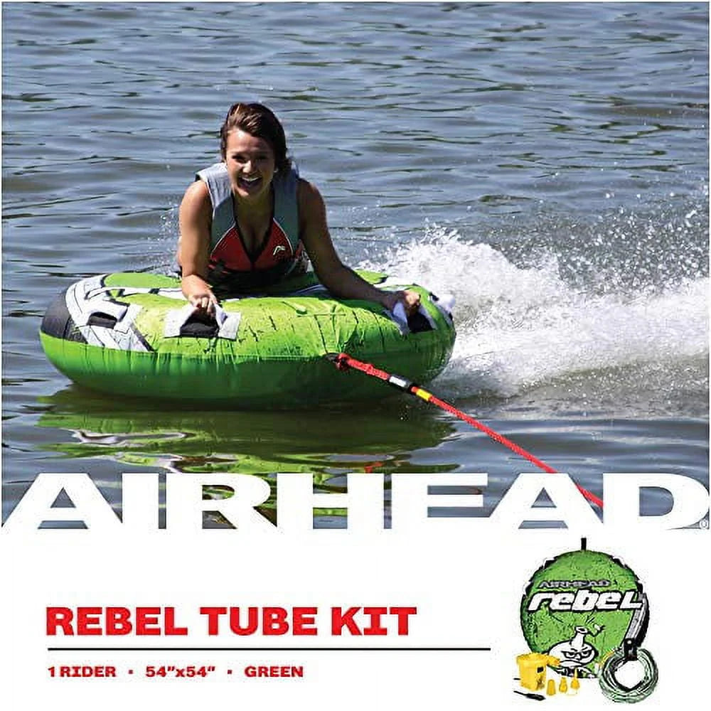 1 Rider Towable Tube with Rope & Pump T6108