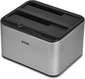 Aluminum USB 3.0 to SATA Dual Bay Hard Drive Docking Station C4134