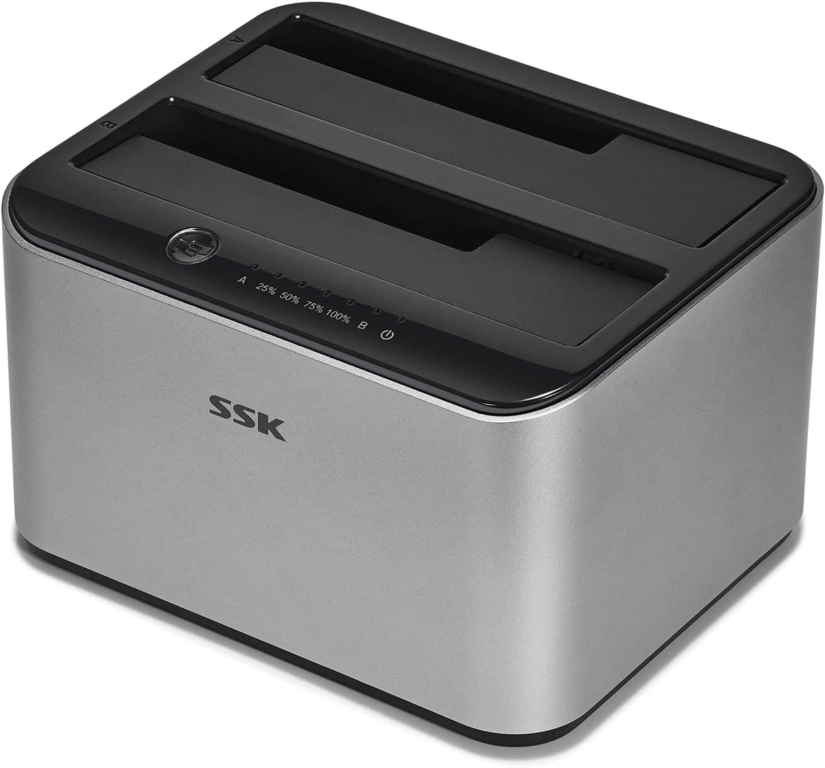 Aluminum USB 3.0 to SATA Dual Bay Hard Drive Docking Station C4134