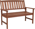 Meranti Wood 2-Seat Outdoor Garden Bench D311796