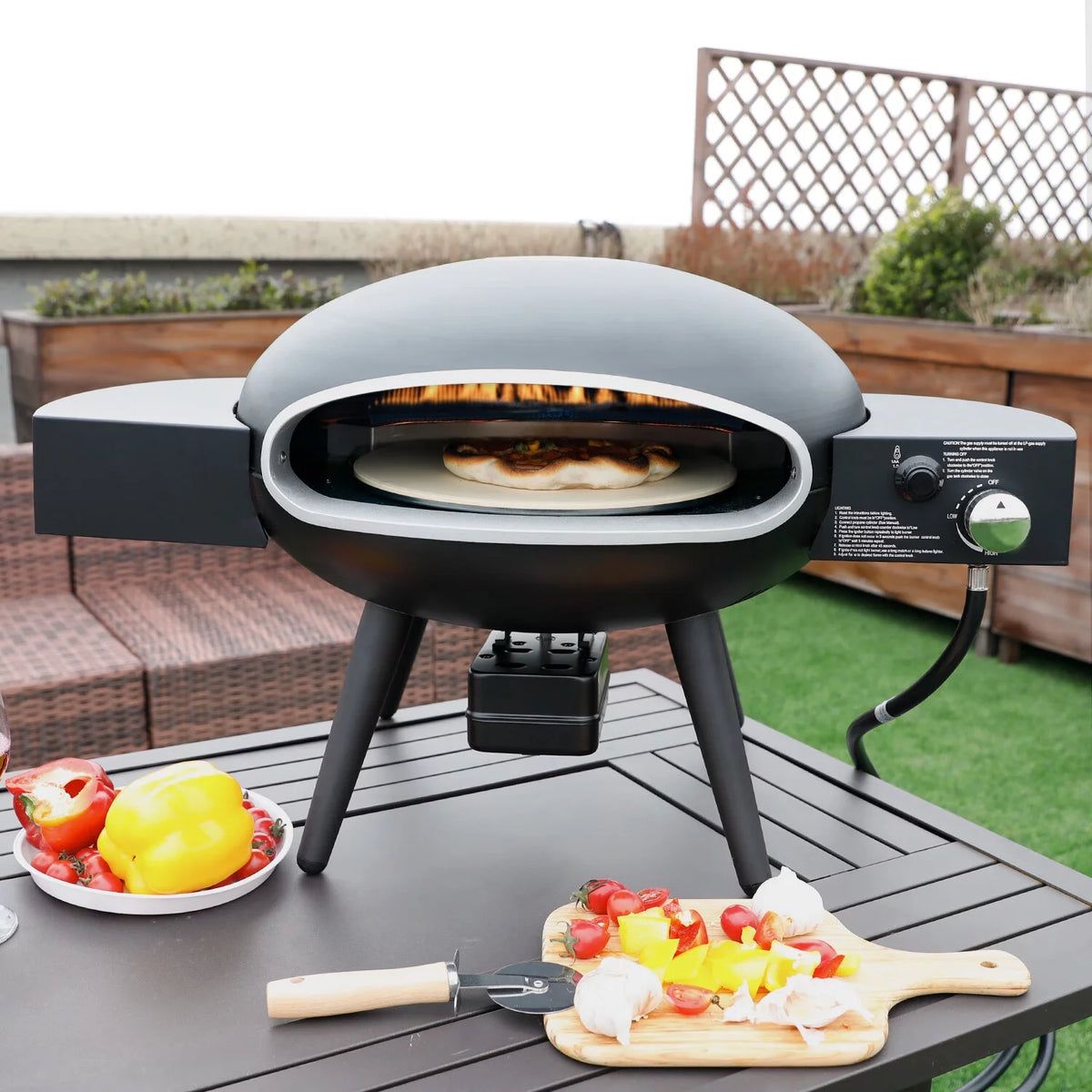 Portable Gas Pizza Oven with Stainless Steel Pizza Grill G202102