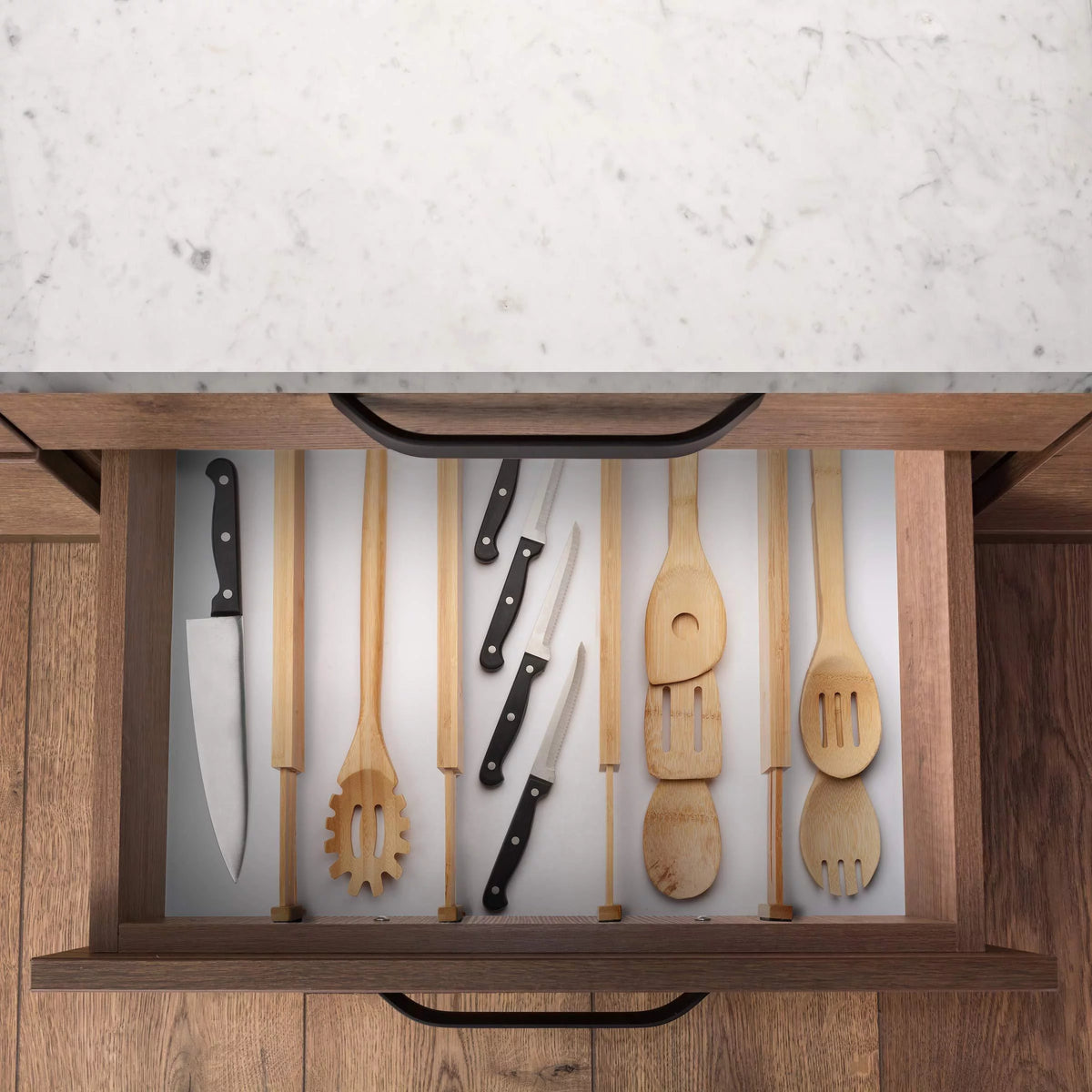 Natural Bamboo Drawer Dividers Q4431