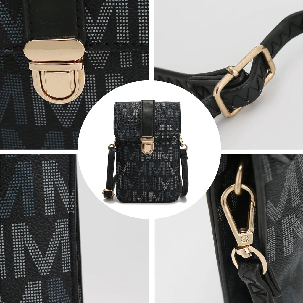 Signature Phone Wallet Crossbody Handbag X1771