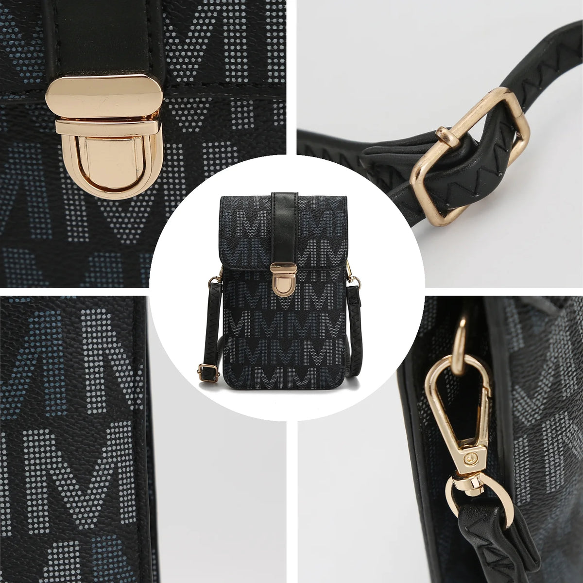 Signature Phone Wallet Crossbody Handbag X1771