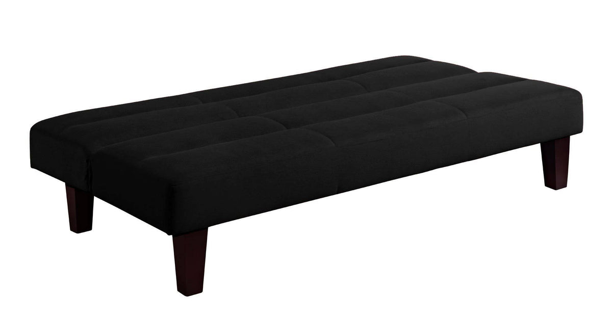 Black Microfiber Futon X8316