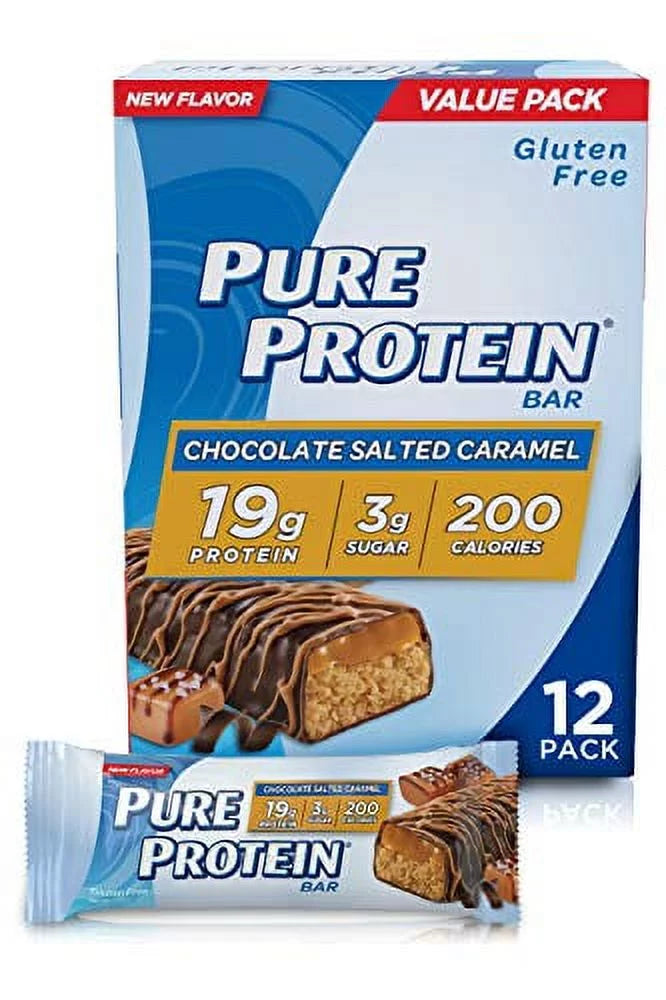 Chocolate Salted Caramel Protein Bars, 1.76oz, 12 Pack Y983258
