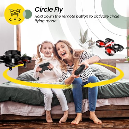 Mini Drone with Auto Hovering, 3D Flips, Headless Mode and 3 Batteries, Blue C276