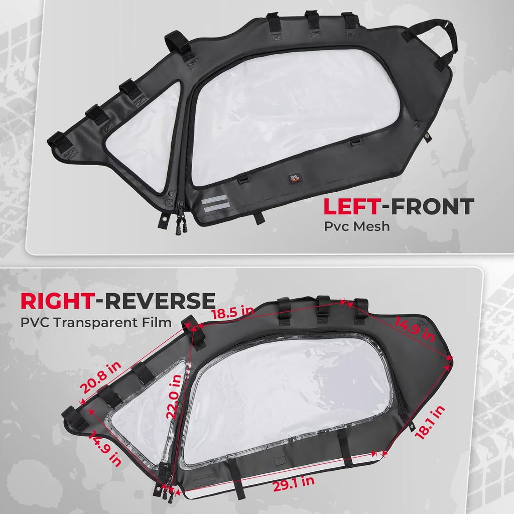 Soft Upper Door Set Kit for UTV Soft Cab Doors E4969