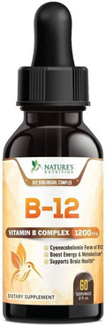 Vitamin B12 Sublingual Liquid Drops 1200mcg 2 OZ P807