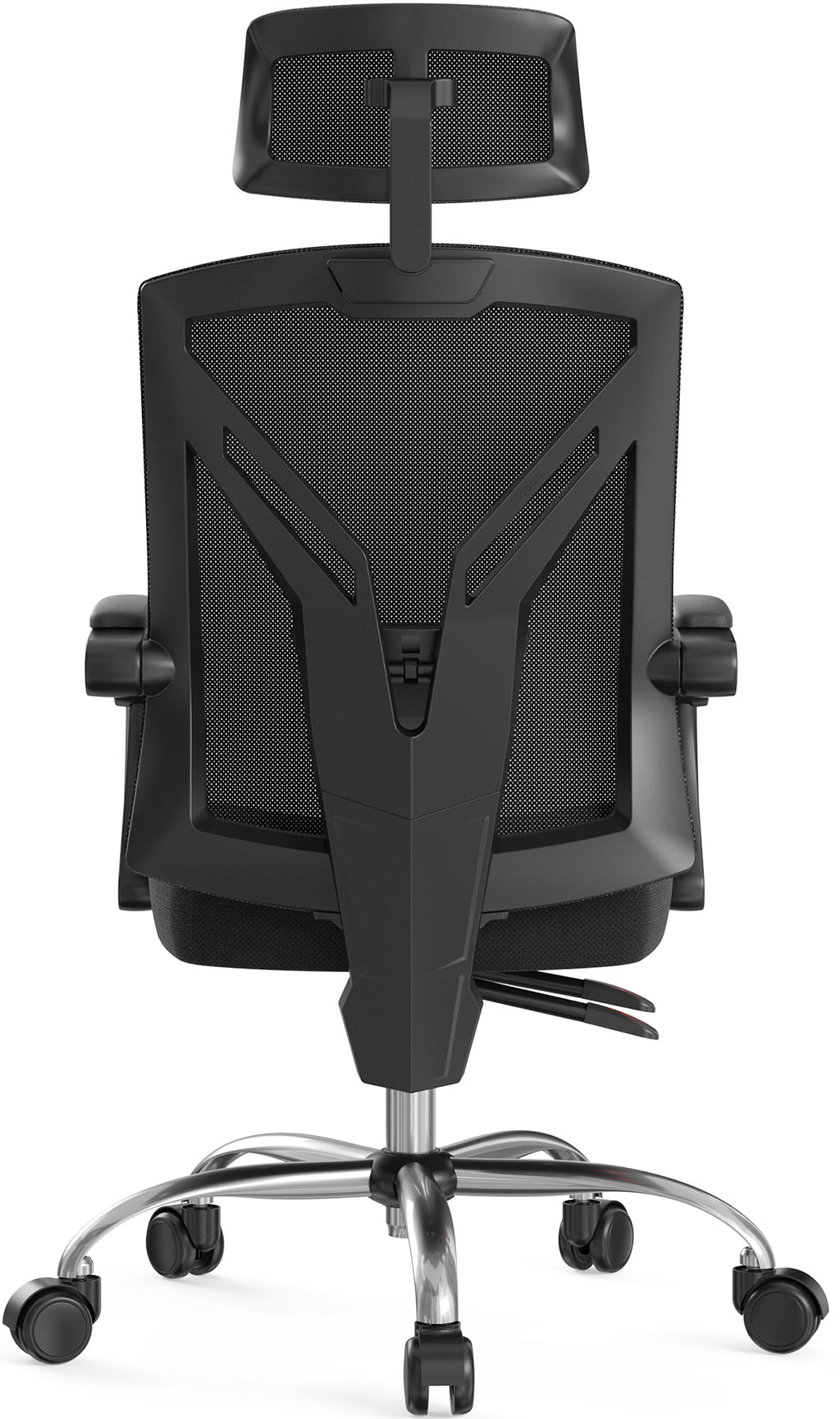 Black Ergonomic Recliner Chair with Lumbar Support and Footrest O701413