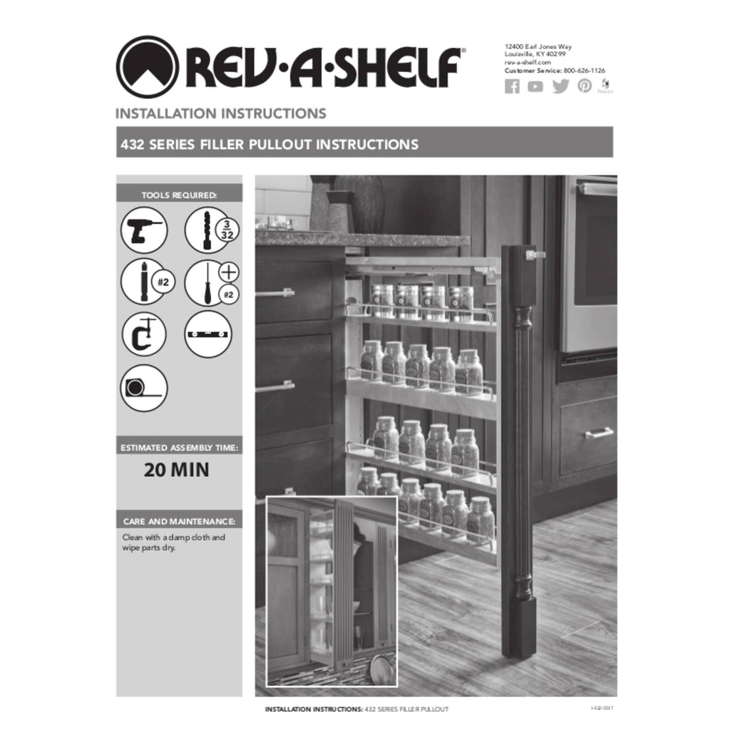 Pull-Out Between Cabinet Wall Filler M741