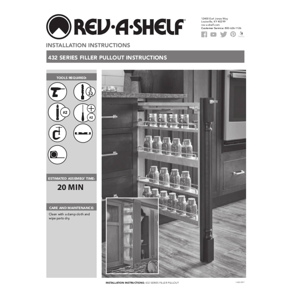 Pull-Out Between Cabinet Wall Filler M741