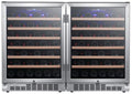 48" Wide 106 Bottle Built-In Side-By-Side Wine Cooler X24821