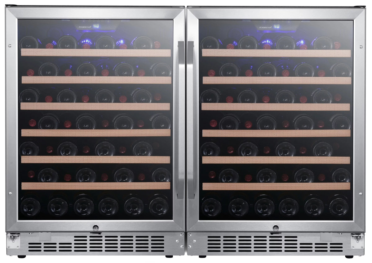 48" Wide 106 Bottle Built-In Side-By-Side Wine Cooler X24821