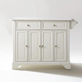 White Black Kitchen Island Cart Q897083
