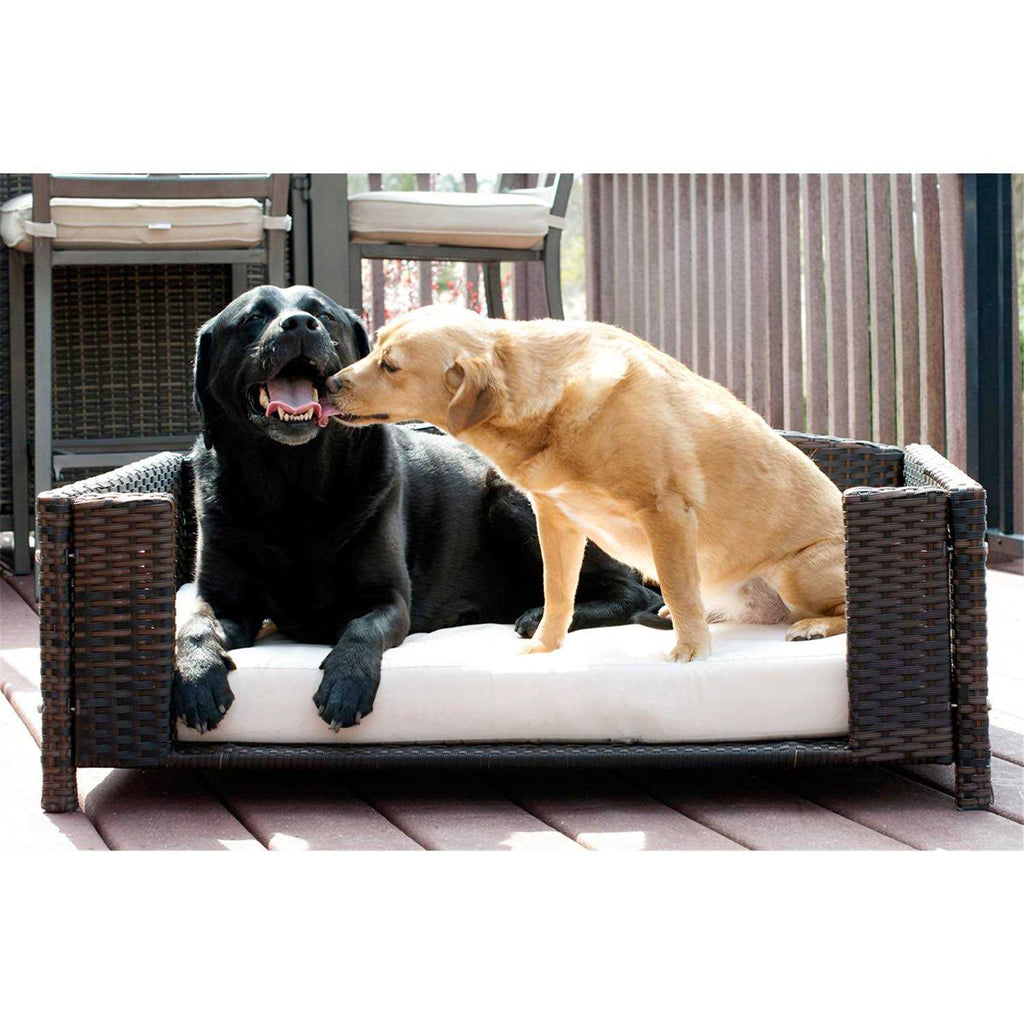 Rattan Rectangular Pet Sofa Q71310