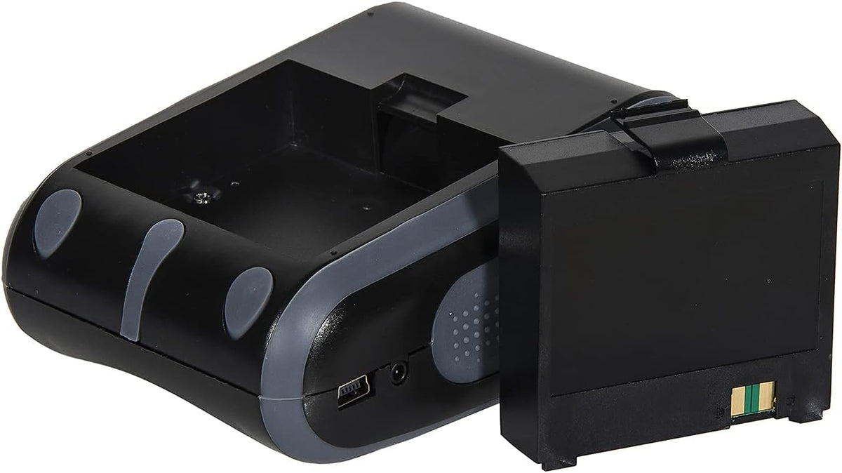 Portable Receipt Printer 58mm Direct Thermal Printer with Bluetooth USB, Grey, Pack of 2 W524