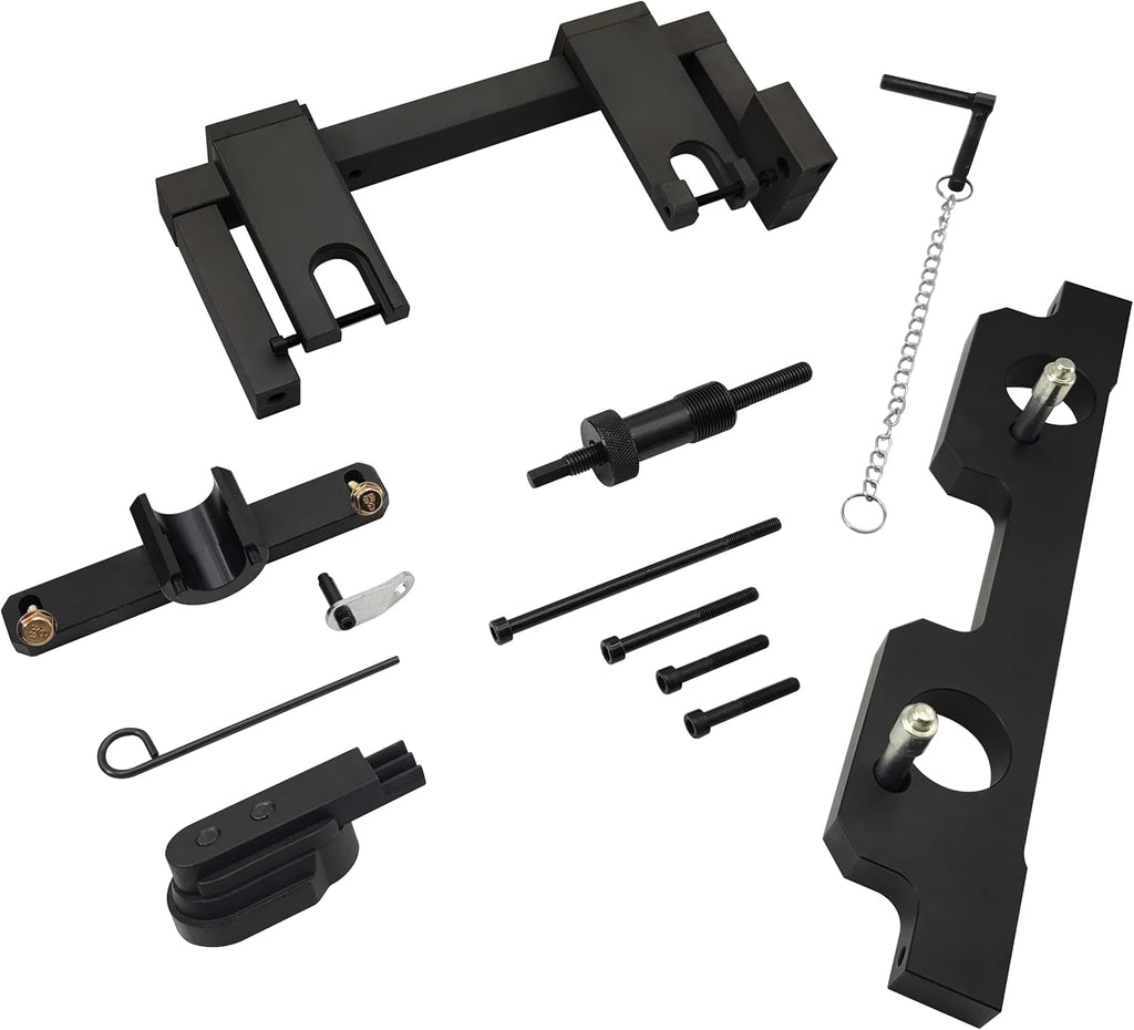 Camshaft Timing Locking Tool Kit with Flywheel Holder and Oil Seal Repair Kit E384