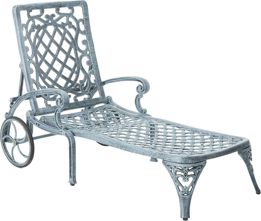 Verdi Grey Cast Aluminum Chaise Lounge D533319
