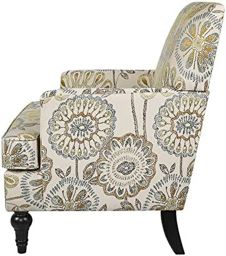 Modern Accent Chair with Wood Legs and Thick Cushion K173