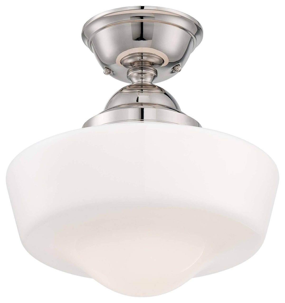 Polished Nickel Semi Flush Mount Light F834932