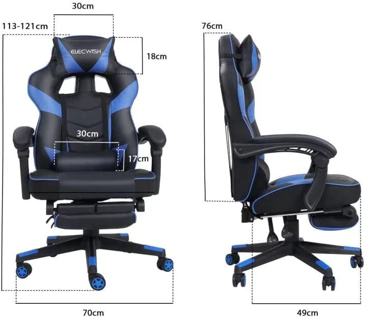 Reclining Ergonomic Gaming Chair with Footrest G880
