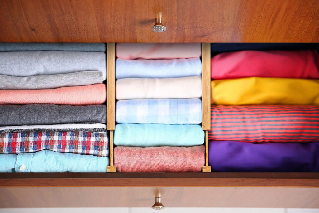 Natural Bamboo Drawer Dividers Q4431