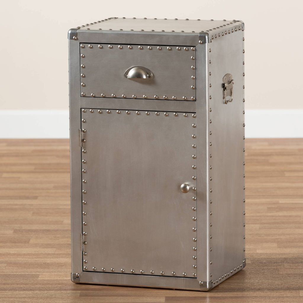 Metal 1-Door Accent Storage Cabinet Y607155