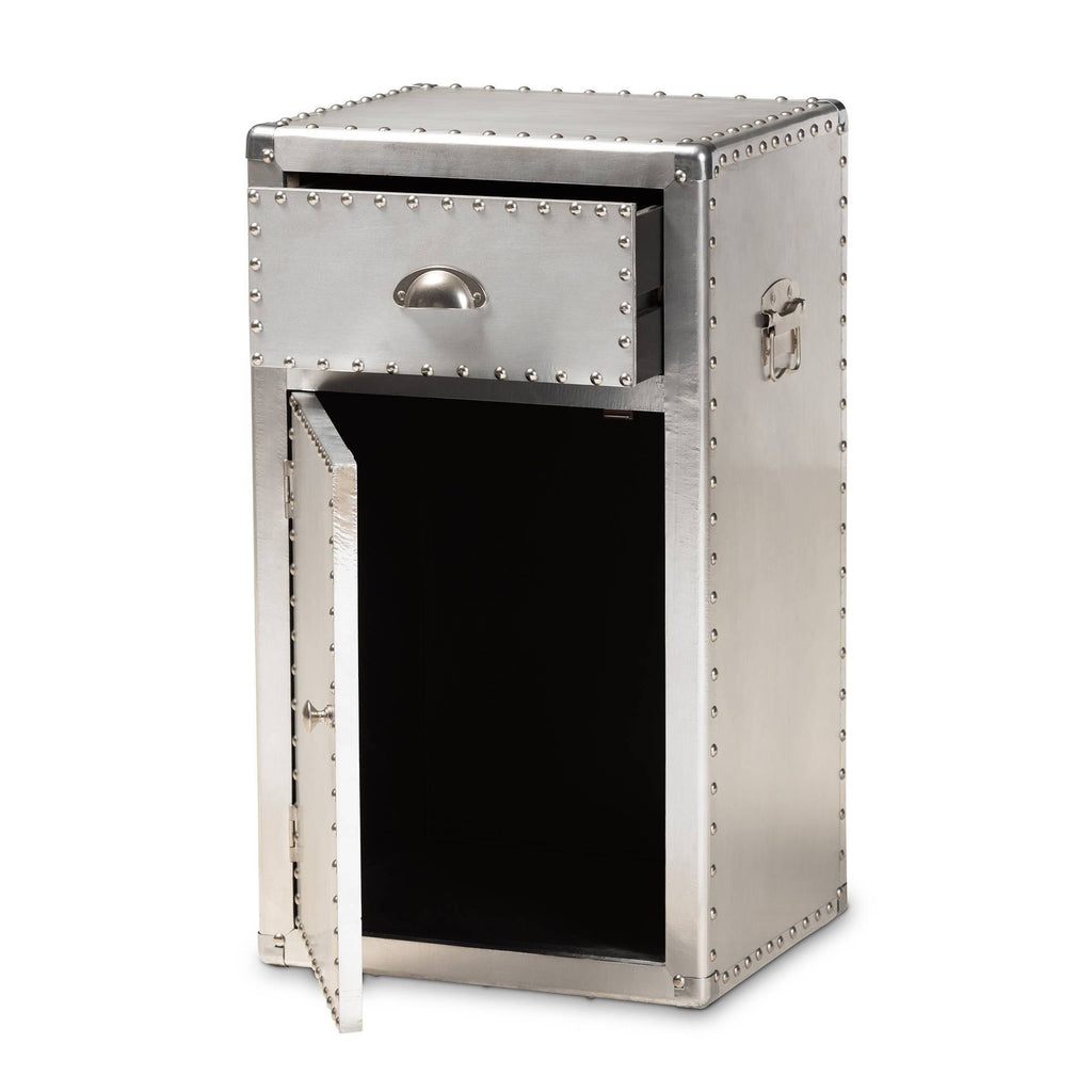 Metal 1-Door Accent Storage Cabinet Y607155