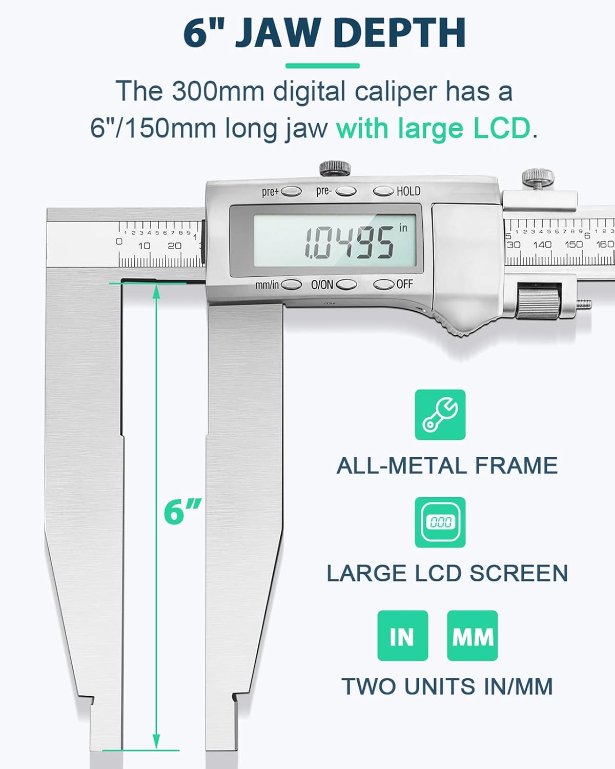 12 Inch Digital Caliper Measuring Tool V5707